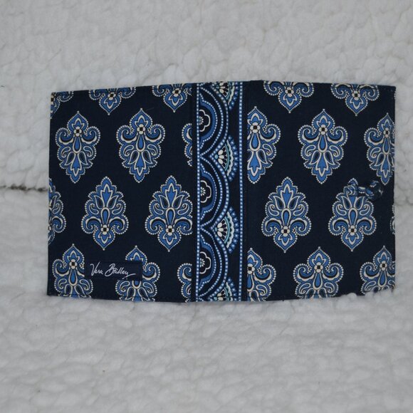 Vera Bradley blue purse sized notebook with pen - Picture 8 of 11